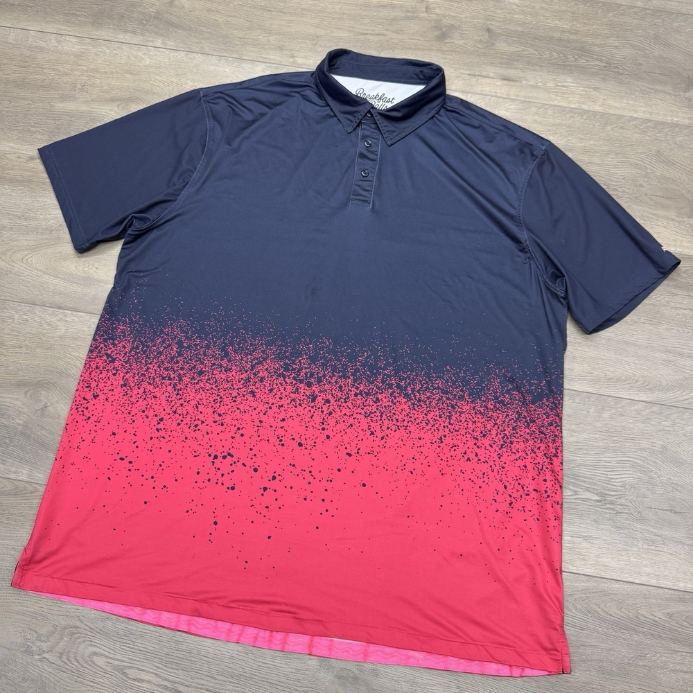 RSVLTS Breakfast Balls Polo Shirt Men's Sz XXL Golf Bacon Logo Multicolor